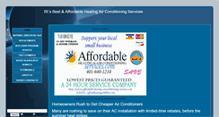 Desktop Screenshot of affordable-heating-airconditioning-services.com