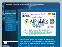 Tablet Screenshot of affordable-heating-airconditioning-services.com
